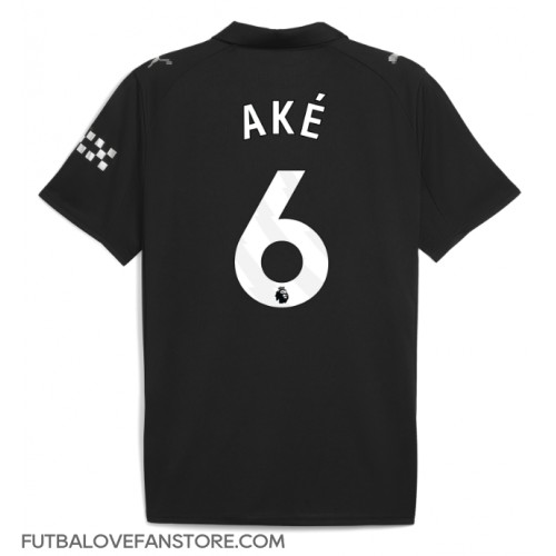 Manchester City Nathan Ake #6 Vonkajší futbalový dres 2025-26 Krátky Rukáv Manchester City Nathan Ake #6 Vonkajší futbalový dres 2025-26 Krátky Rukáv